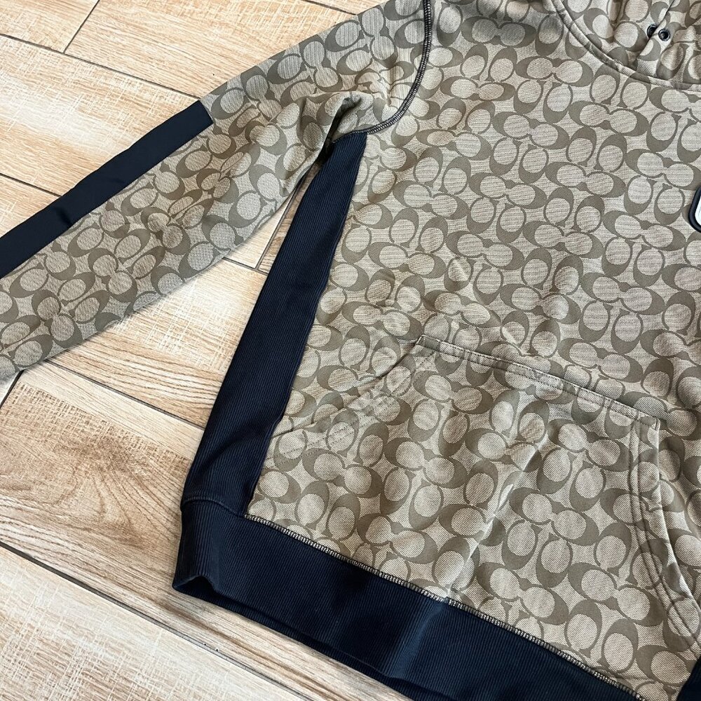 Mens Coach Tan/Black Hoodie - S - Picture 3 of 6